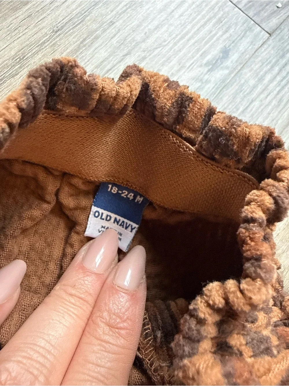 Old Navy Leopard Print Paperbag Pull-On Skirt 18-24 Months
